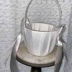 Satin Flower girl basket brand new $10