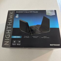 NETGEAR Nighthawk WiFi 6E Router (RAXE500) AXE11000 - Excellent Condition!