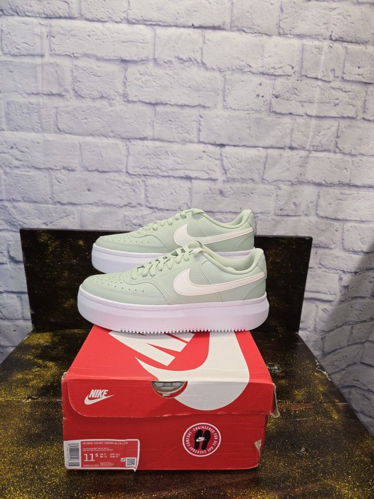 NIKE womens Courtvision Seafoam Green 