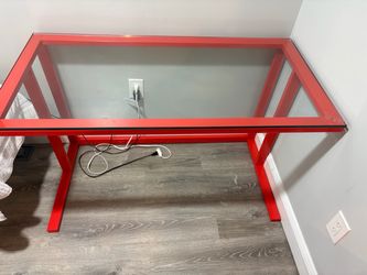 Crate&Barrel Pilsen Desk “Glass Top”
