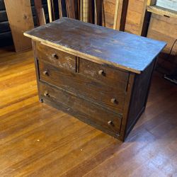 Antique Wood Chest Of Drawers
