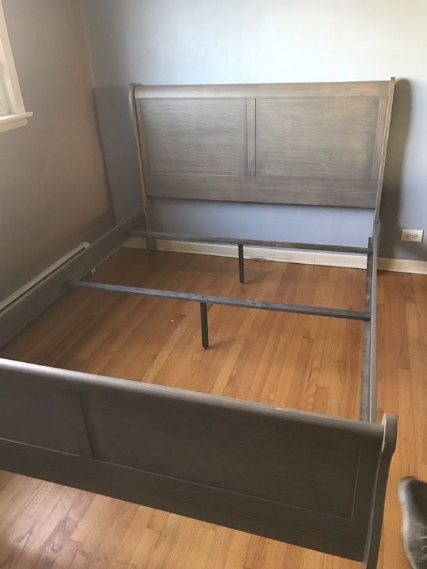 Grey sleigh bed frame. Brand new !