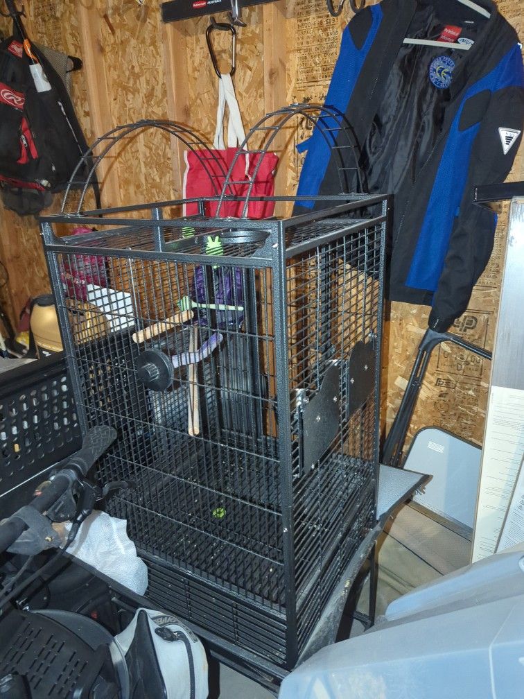 Large Bird Cage With Wheels
