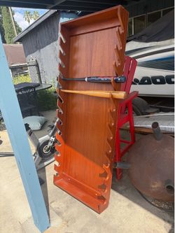 Custom-made baseball bat rack in excellent condition