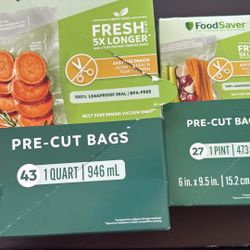 Food Saver Pre-Cut Vacuum Seal Bags