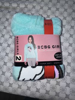 BCBG Girls Plush Hoodie & Leggings Set