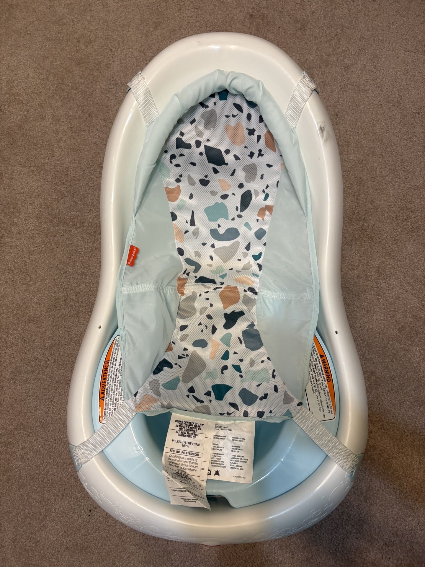 Fisher-Price 4-in-1 Baby to Toddler Bath Tub (Climbing Leaves)