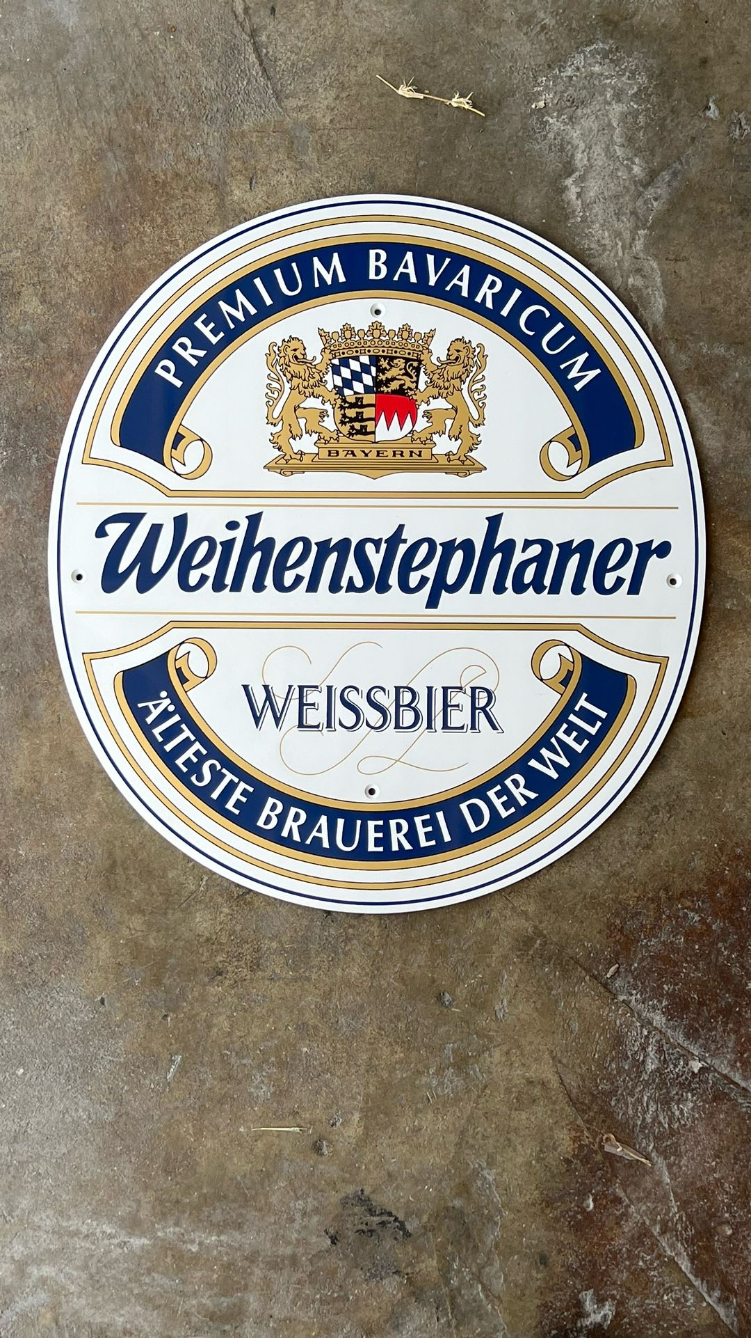 German Weihenstephaner Weissbier Beer Sign