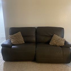 Leather couch 