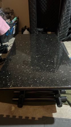 Real Black Marble Coffee Table