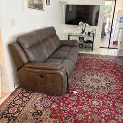 Three-Piece Living Room Leather