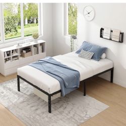 Brand New Twin Size Bed Frame 18”H. Black. Russell/Boulder Area