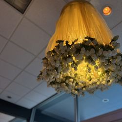 Dramatic Faux Floral Hanging Fixtures 