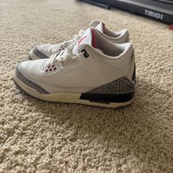 Nike Air Jordan 3 White Cement 6Y