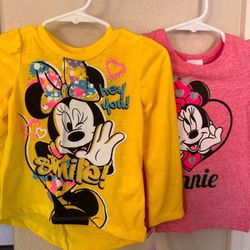 Baby Girl Minnie Shirts Size 18 Months 