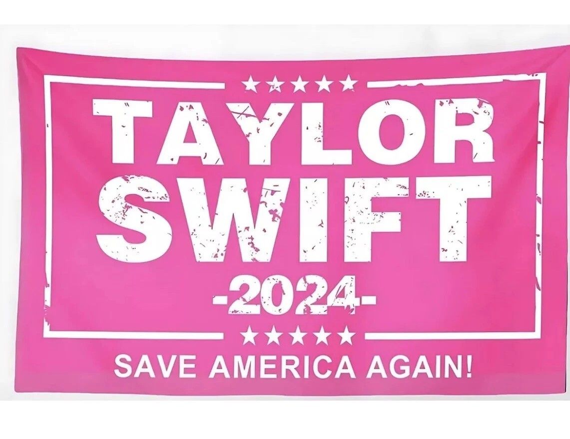 Taylor Swift 2024 Save America Again Pink Flag Banner 3 ft x 5 ft