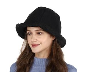 Fuzzy Bucket Hat for Women - Furry Bucket Hat with Ergonomic Design