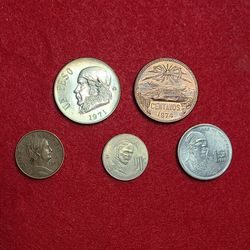 Mexican Mexico coins set# 4