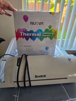 Scotch Thermal Laminating Machine with 200 Thermal Pouch Sheets Bundle