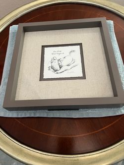 Baby Feet Shadow Box Framed Art Print