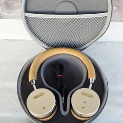 BOHM B66 Wireless On-Ear Noise Canceling Headphones Tan Bluetooth 