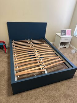 Kids Blue Bed Frame Size Full