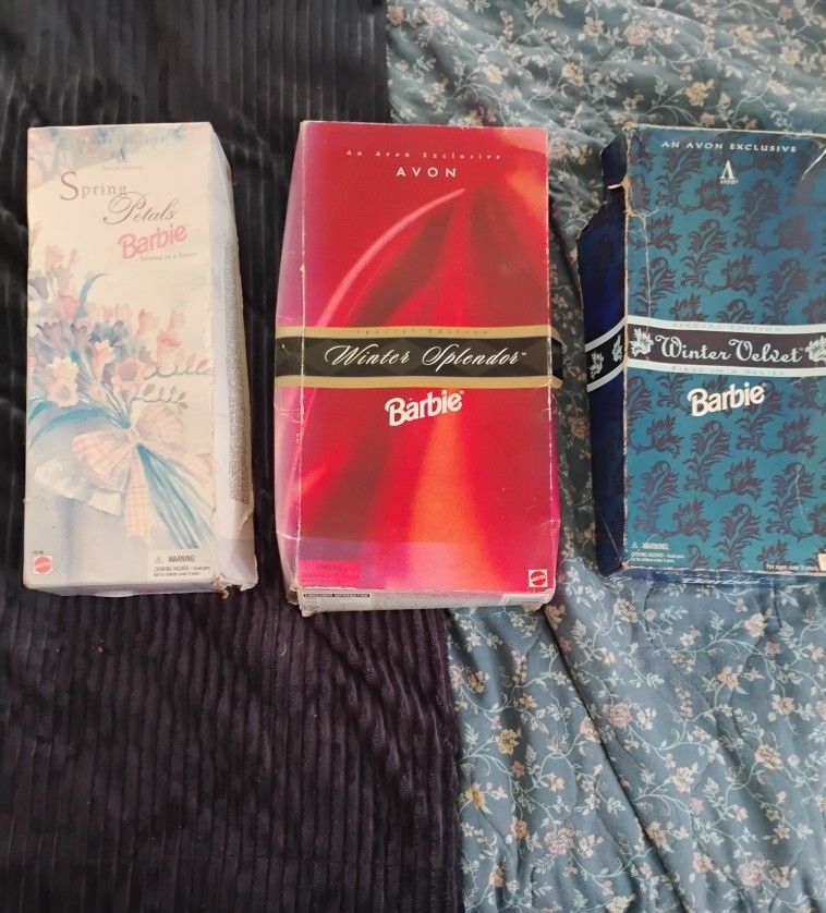 Barbies 1990s Vintage Lot Avon Exclusive Special Editions. Barbies Mint