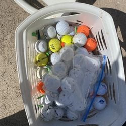 Golf Balls And Tees 