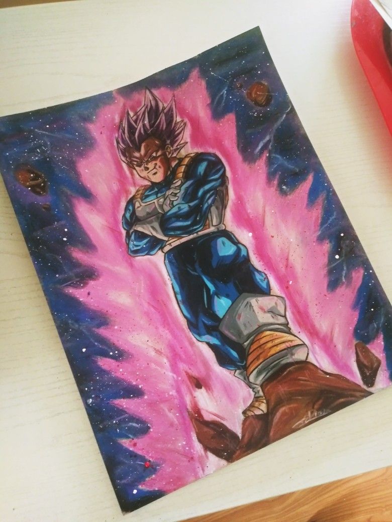 Speed Drawing Goku vs vegeta dragon ball z