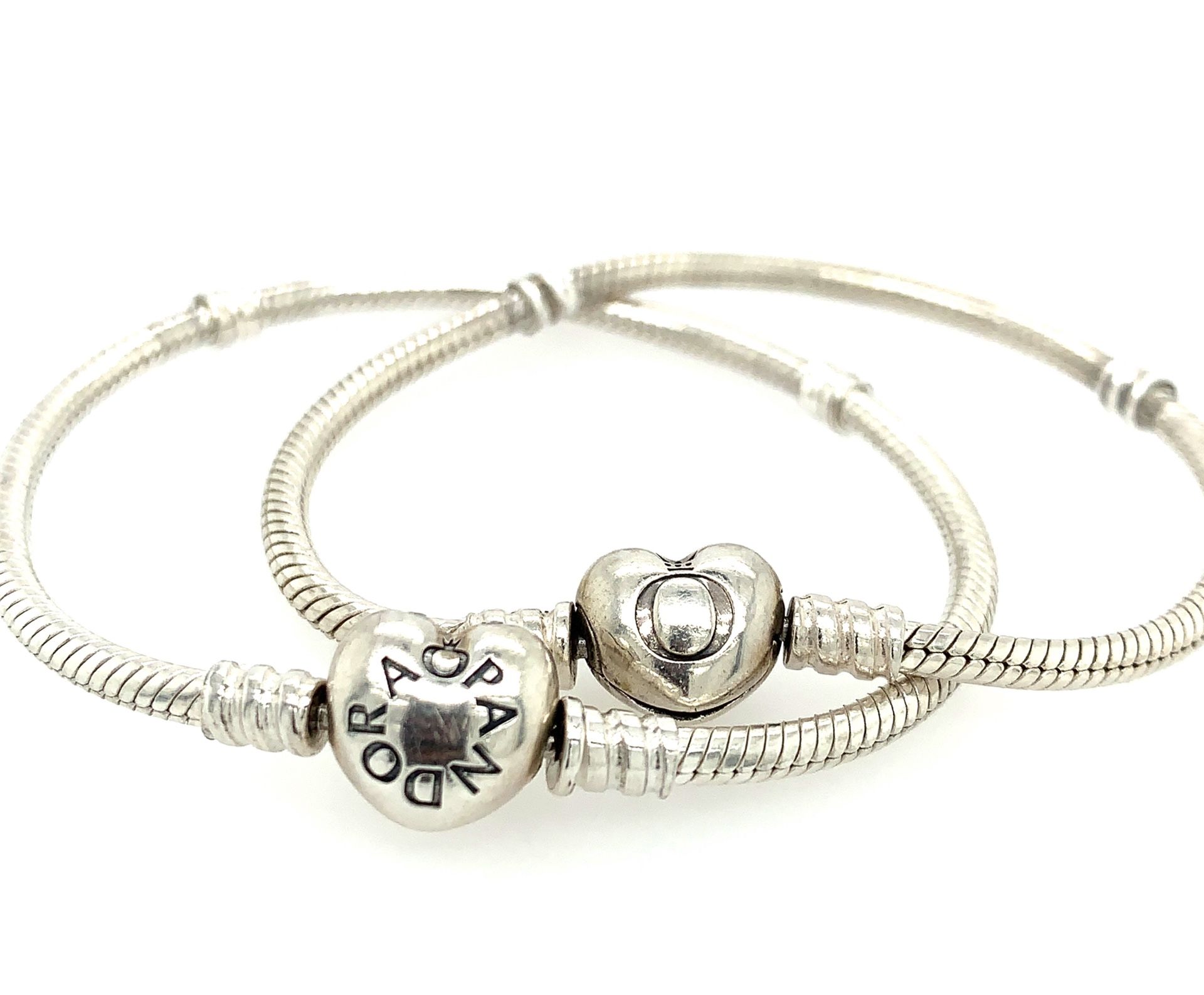 2 Pandora Heart Clasps Bracelet