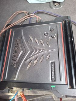 AMPLIFICADOR AMPLIFIER KICKER 2 CHANELS GOOD CONDICIÓN ABLO ESPAÑOL