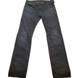 Diesel Jeans Mens 30x32 Blue Safado Regular Slim Straight Button Fly USA OU801
