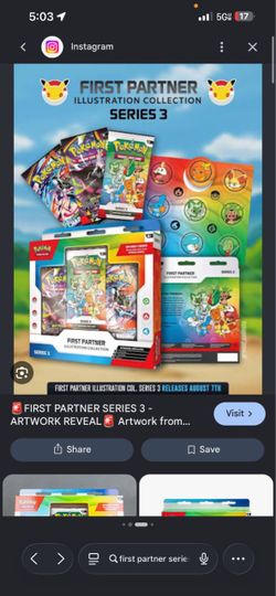 Pokémon First Partner Illustration Collection Series 3