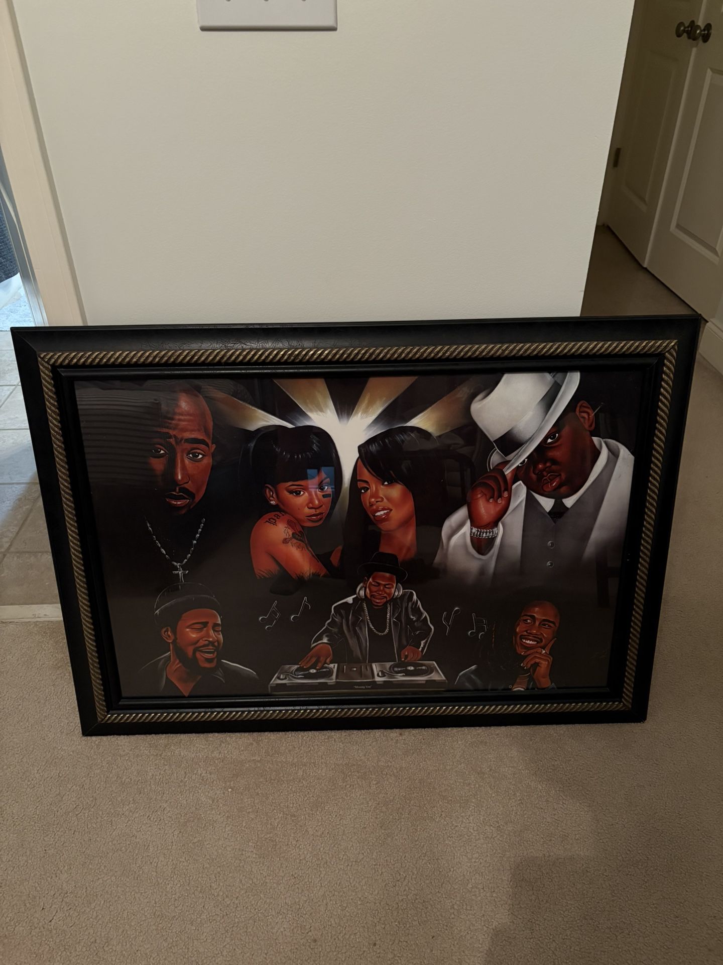 Rare Hip Hop R&B missing you Canvas Art Legends