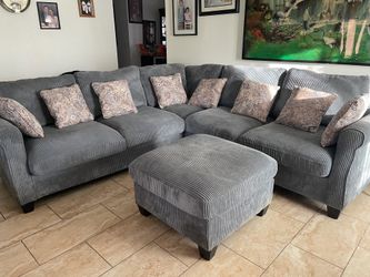 Grey sectional