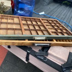 Vintage Letter Press Letter Holder 