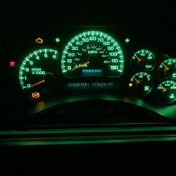 Chevy Gmc Green Cluster 