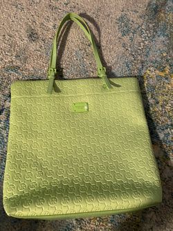 Lime green Michael Kors Tote purse