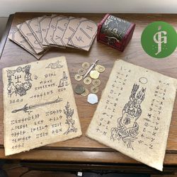 Hand-drawn Fantasy Themed Scavenger Hunt