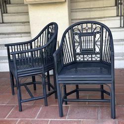 Mainland Smith Came Bamboo Accent Chairs $$187.00 Each 