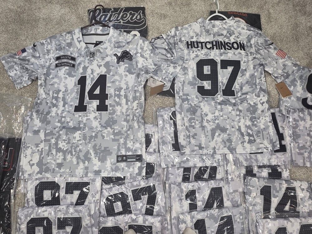 ADIAN HUTCHINSON #97 Salute To Service JERSEYS.. S, MED, Large, XL,XXL, XXXL