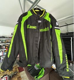 Y2K Vintage Kawasaki Motorcycle Jacket XL