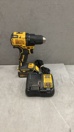 DeWalt DCD 708 half-inch drill with battery and charger