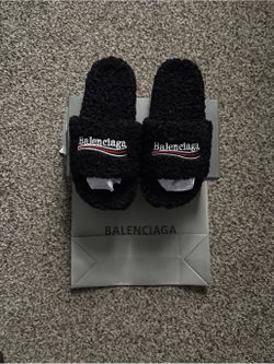 NEW Black Balenciaga Slides