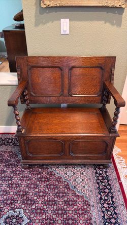 Antique Monk’s Bench and Table