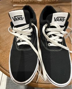 Vans Black Canvas Low-Top Sneakers