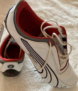 Puma BMW edition white sneakers shoes men size 9