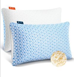 Love Attitude King Size Pillows, Shredded Memory Foam Pillows King 2 Pack
Firm and Cooling Pillows King Size Set of 2