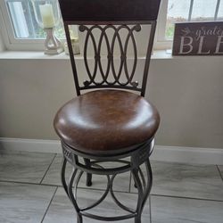 3 Leather Stools