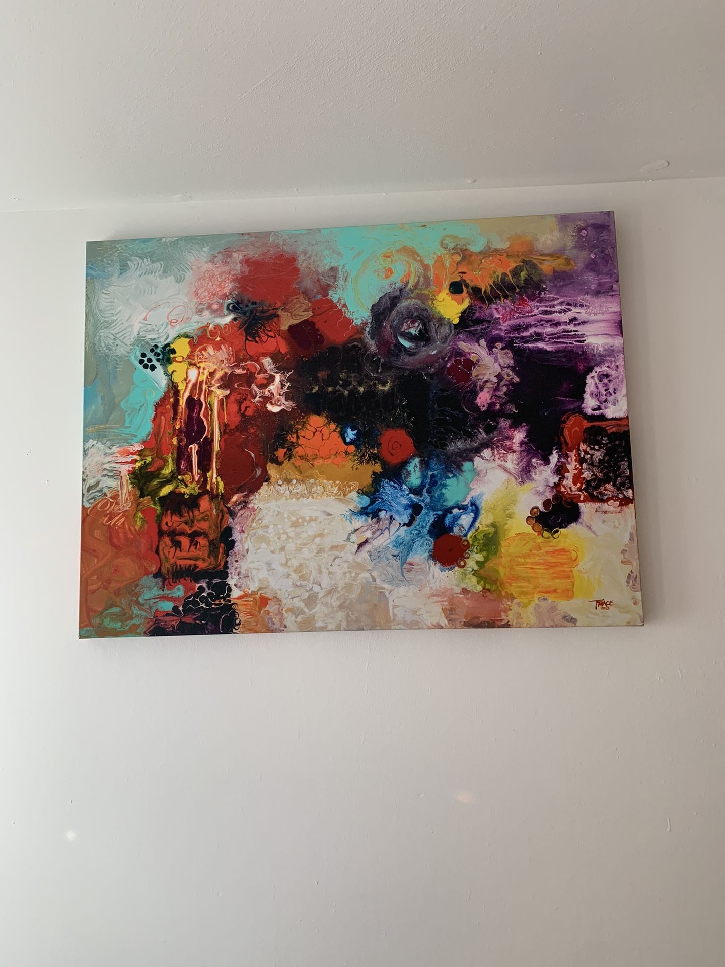Sally Trace Abstract Wall Art Canvas